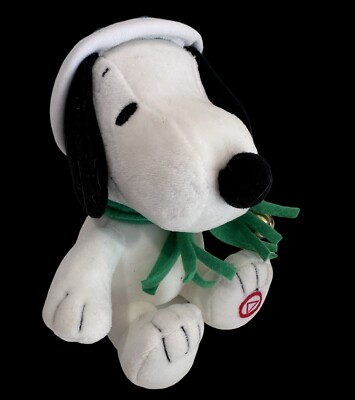 Snoopy ''Jingle Bells'' 7'' Plush Toy Hallmark Peanuts 50 Years 2015