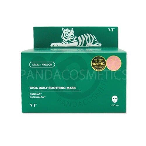 CICA DAILY SOOTHING MASK 30枚入り4箱 VT Cosmetics CICA Daily Soothing Skincare Mask (Pack of 30