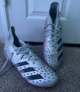 Adidas Predator Freak .3 FG Men's White Black Blue Soccer Football Cleats  FY0610 | eBay
