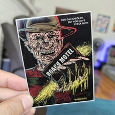 Vintage Nightmare On Elm Street 4 Freddy Krueger Sticker