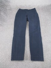 Everlane Dress Pants Womens 0 Navy Blue Side Zip Slim Fit