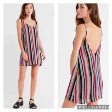 Urban Outfitters Zoe Printed Crepe Slip Dress