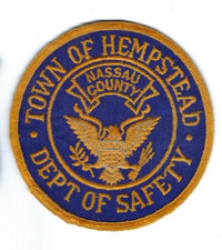 *VINTAGE* Hempstead (LI Long Island) New York NY Dept. of Safety patch - NEW!