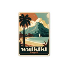Waikiki Hawaii Beach Metal Sign