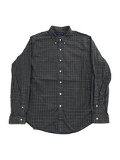 Polo Ralph Lauren Plaid Button Down Men  s XL Logo Flannel Outdoor Preppy Olive