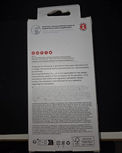 Tech21 EvoClear Case for Samsung Galaxy Z Fold5 - Clear - Picture 2 of 2