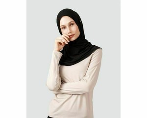 New Under Armour Women's UA Sport Hijab Black/Silver Headwear S/M & M/L