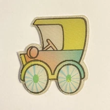 1980s Vintage Puffy Stickers HTF Lenticular Flicker Carriage Rare Find Sticker