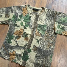 Vintage Liberty Shirt Mens XL Realtree Original Camo Pocket Boxy Hunting Outdoor