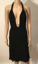 VERSACE VINTAGE SEXY PLUNGING OPEN BACK GOWN SIZE SMALL