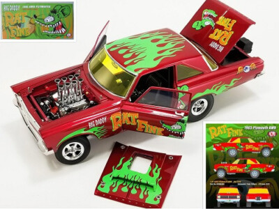 Plymouth AWB BIG DADDY RAT FINK ACME Maßstab 1:18 Limitiert 900 Stück NEU