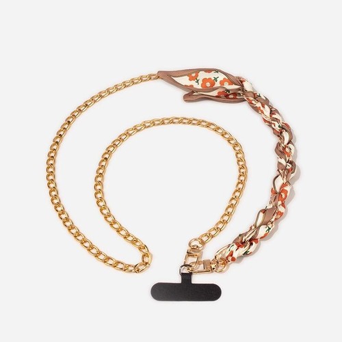 Adjustable Cross-body Silk Scarf Chain Phone Strap,Clip and Go Strap Phone Bag - 第 18/29 張圖片