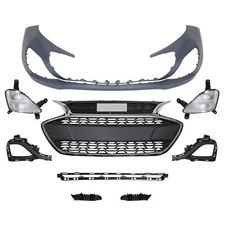 For 2019-2022 Chevy Spark Front Bumper Cover Grille Assembly Kit w/ Fog Light