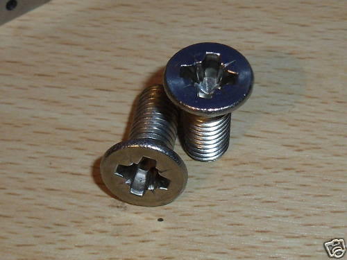 FIAT X19  STAINLESS STEEL DOOR HINGE SCREWS BOLTS  POZI X HEAD PACK 12 - Picture 1 of 1