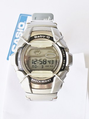 CASIO BABY-G BG-1100-8S GREY RESIN BAND DIGITAL DIAL WORLDTIME | eBay