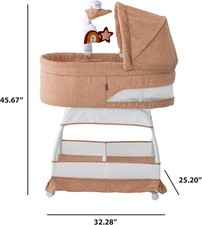 Sábana Ajustable De Algodón Ecológico 80x30cm Para Moisés, Capazo O Cuna - Nuage