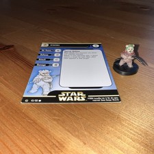WOTC Star Wars Miniatures Rebel Storm Ewok 45/60 with Card