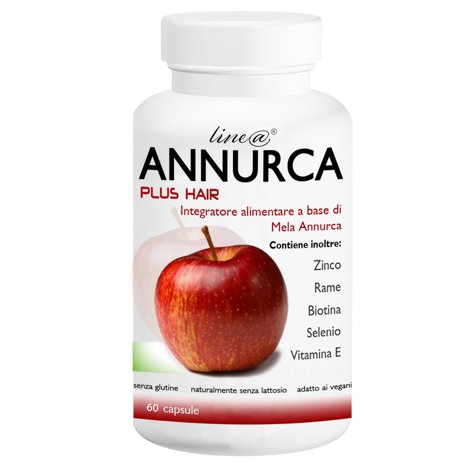Mela Annurca Plus Hair 800mg 60 Capsule - Stop Caduta Capelli Line@