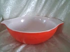 Pyrex Red Cinderella Nesting Bowl 4 Quart #444 Vintage