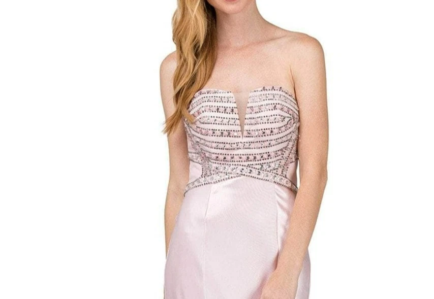 NUEVO CON ETIQUETA. TALLA MEDIANA. Vestido de sirena sin tirantes Dancing Queen en capas Foto 4 de 4