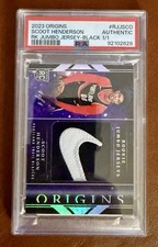 2023-24 Origins Scoot Henderson (RC) Rookie Jumbo Jersey Black 1/1 PSA Authentic