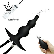 NEW Inflatable Colon Cleanser Shower Enema Douche Nozzle Silicone Anal Cleaner