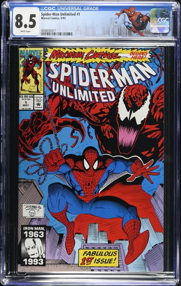 Spider-Man Unlimited #1 - Marvel 93 - CGC 8.5 - Maximum Carnage, 1st Shriek - Bild 1 von 2