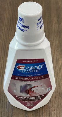 Crest 3D White Luxe Glamorous White Mouthwash Fresh Mint, 32oz (946ml)