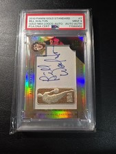 BILL WALTON GOLD NBA LOGOS AUTO #7 2010 PANINI GOLD STANDARD  HOF MINT