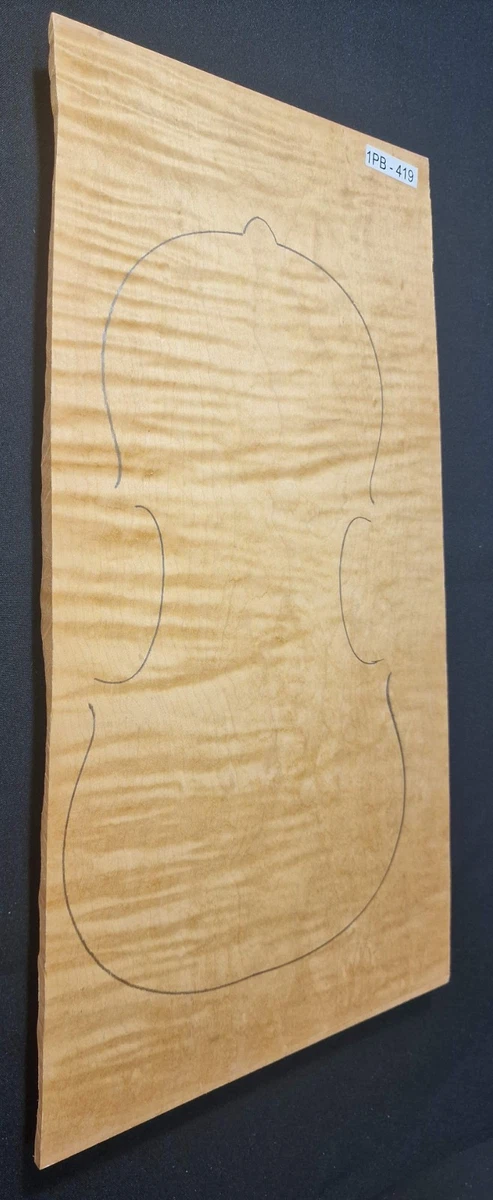 Tonewood En érable Flammé De Bosnie - Dos De Violon En Deux Pièces - Pour Lutherie