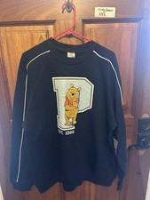 NWT Disney Winnie the Pooh navy blue Sweatshirt Size XL Adult