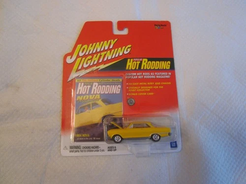 2001 Johnny Lightning Popular Hot Rodding: Yellow 1964 Nova NIP