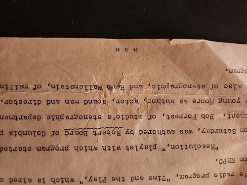 1944 DICKIE MOORE RADIO KMPC COLUMBIA STUDIOS ORIGINAL PRESSEMITTEILUNG UNSERE BANDE RE - Bild 5 von 7