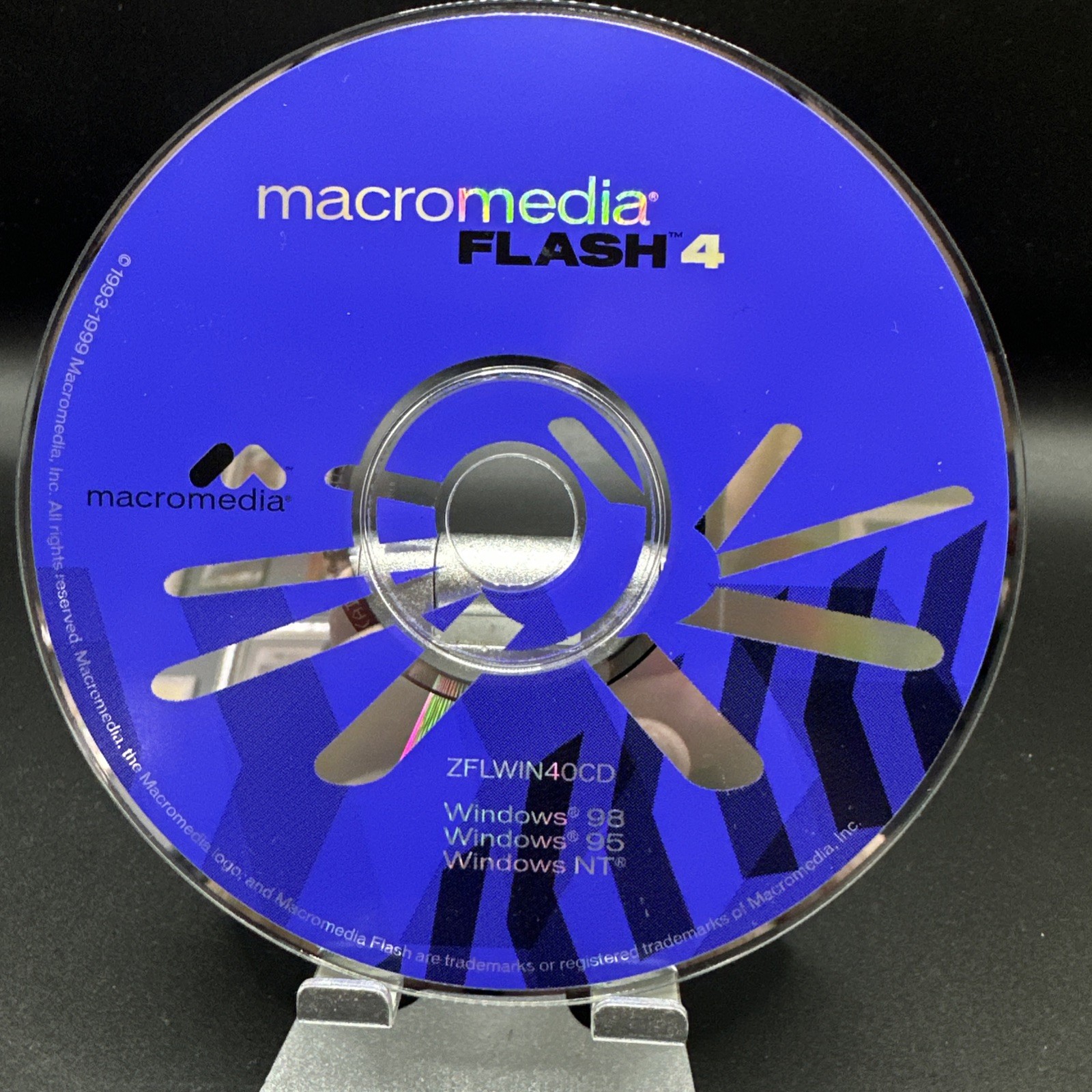 Macromedia Flash 4 CD Disc for Windows 98 95 NT ZFLWIN40CD