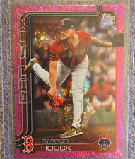 Topps 2025 Series 1 Tanner Houck Pink Sparkles Parallel #46 Boston Red Sox MLB