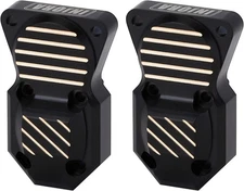 INJORA Brass Diff Cover for Front and Rear Axles Black Coating Finish 10g/pcs 