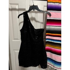 Lulus Sequin One Shoulder Mini Cocktail Dress