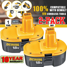 2 PACK 18V Battery For Dewalt 18 VOLT XRP DC9096 DC9098 Ni-MH DC9099 NEW