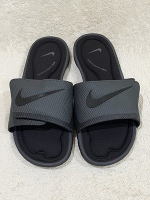 Nike SolarSoft Comfort Slide Sandals Mens 11 Black Gray Memory Foam 705513-090
