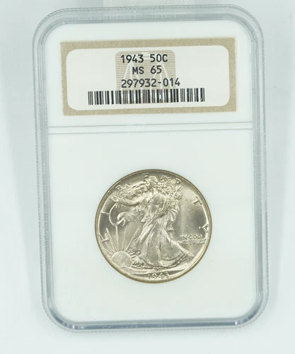 1943 NGC MS65 Walking Liberty Half Dollar