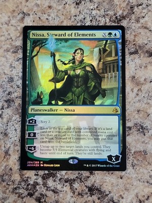 Nissa, Steward of Elements FOIL Amonkhet  Mythic Rare MAGIC Near Mint Never Play