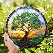 Tree Of Life Stained Glass Suncatcher, Tree Of Life Suncatcher, Gift for Women