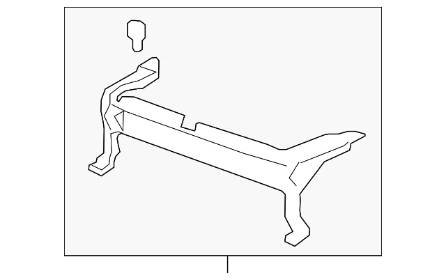 Genuine GM Front Bumper Fascia Upper Support 22971426 - Imagem 2 de 3
