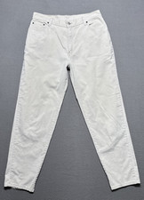 VTG Levis 550 Corduroy Pants Womens 12 Miss Ivory Relaxed Tapered Grunge Y2K USA
