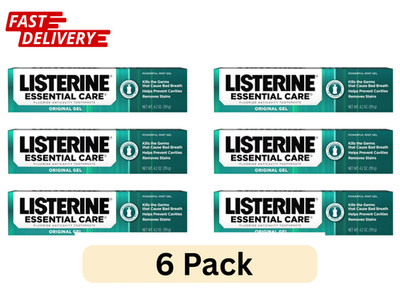 Listerine Essential Care Original Gel Fluoride Toothpaste, Prevents Bad Breath 6