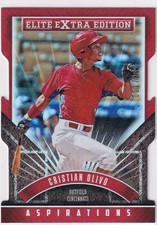2015 Panini Elite Extra Edition Status RED  Die-Cut 001/200 CRISTIAN OLIVO #186