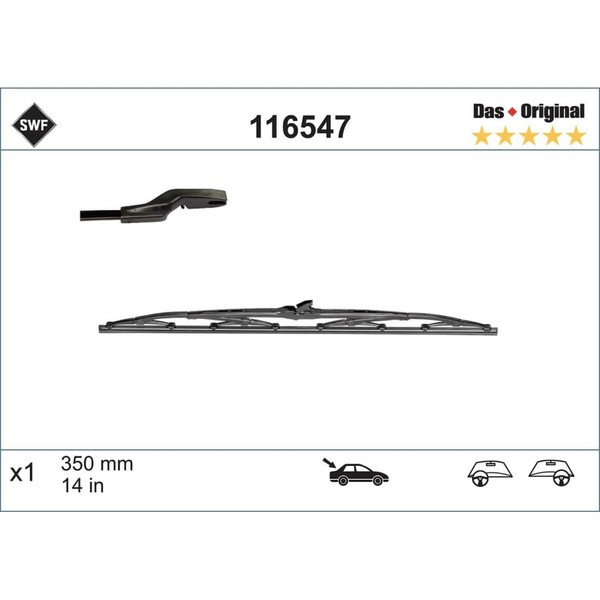 Wischblatt Swf 116547 FüR Renault Volvo Ford Bmw Laguna I Grandtour V50 Focus Ii-image