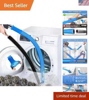 2 Pieces Upgraded Dryer Vent Cleaner Kit - Universal Vacuum Hose Attachment &...