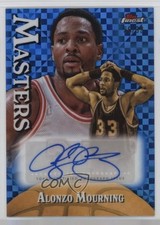 2024-25 Topps Finest Masters Blue X-Fractor 50/99 Alonzo Mourning Auto HOF p3n