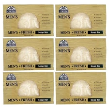 OKAY Pure Naturals Men's Exfoliating Fresh Soap Bar 9oz Lot of 6 Bars